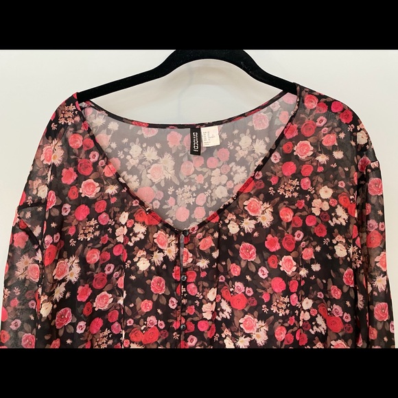 H&M Sheer Floral Maxi Dress - Picture 4 of 13